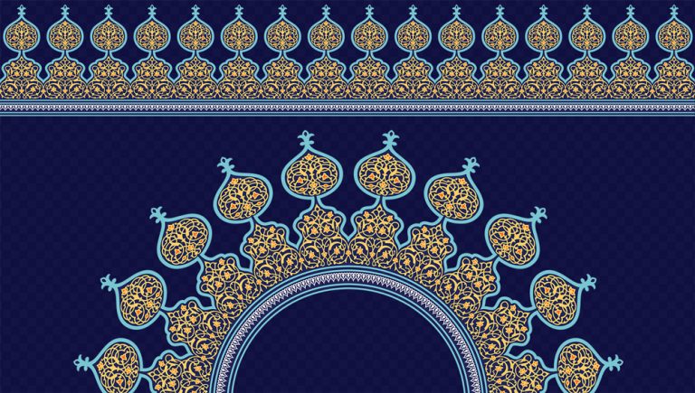 وکتور حاشیه و تذهیب « نقوش اسلیمی »