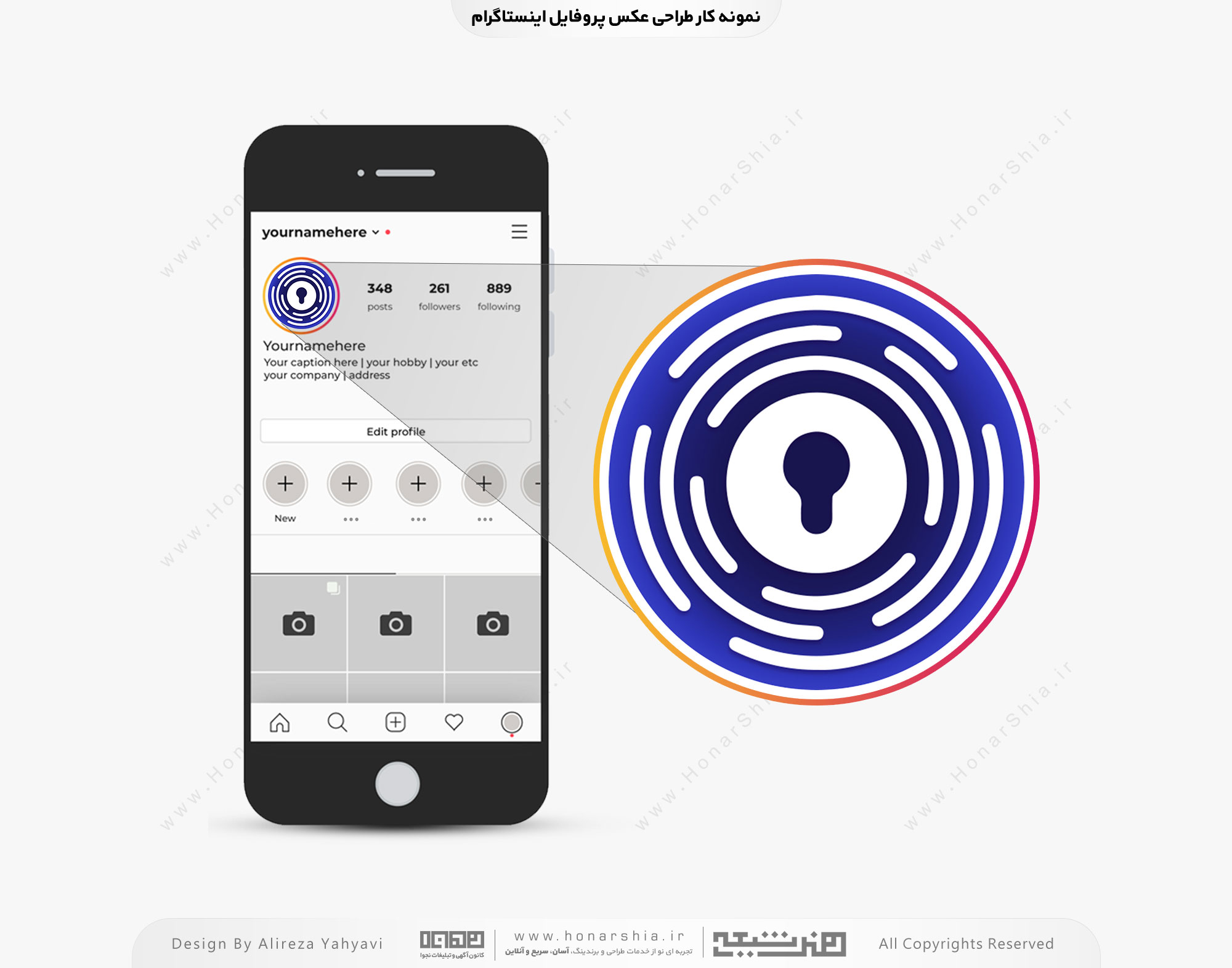 طراحی عکس پروفایل کانال تلگرام prriivado_vpn